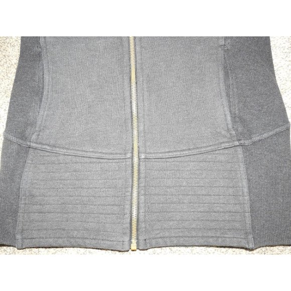 Lululemon Athletica Gray Full Zip Mock Neck Sweatshirt Women's Size 4 - Picture 3 of 7